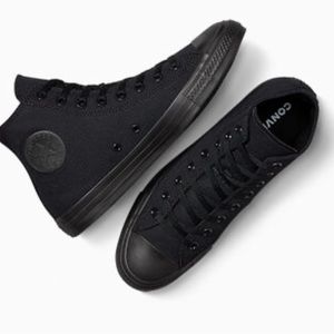 All Black Converse High Tops